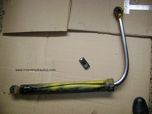 Severely bent hydraulic cylinder rod