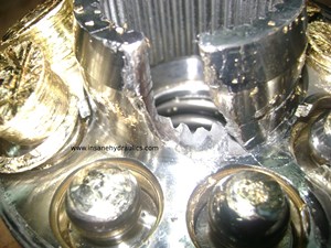 Severely Damaged Sauer Danfoss Series 90 Fixed Displacement Motor