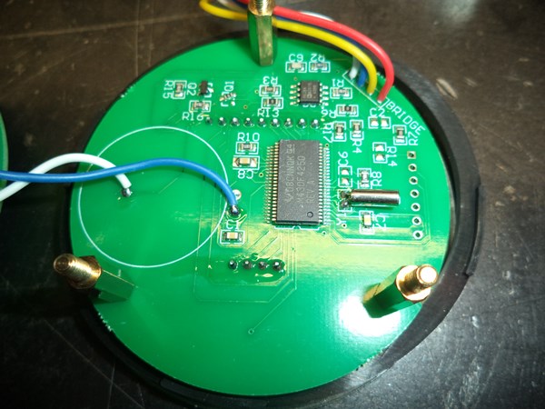 The brains of the gauge - the MSP430F4250IDL micro-controller