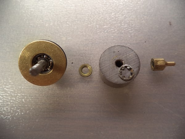 The needle-moving mechanism disassembled