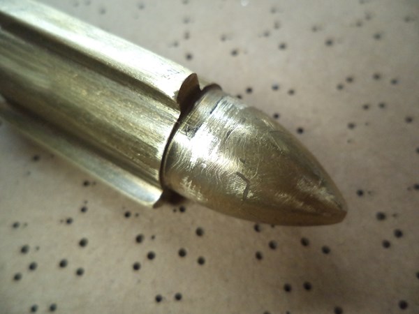 You can see by the shavings on the nose where it was catching the orifice