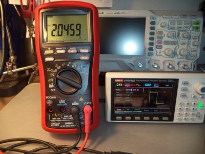 DAC output at 843.5 Hz