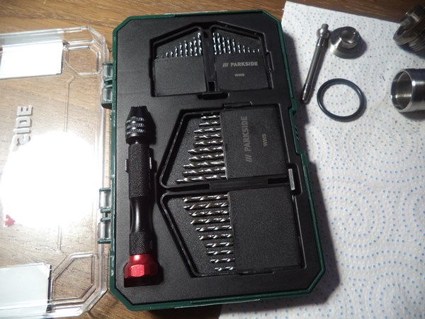 A drill bit crafting kit I got from Lidl for 2 euros and 99 cents