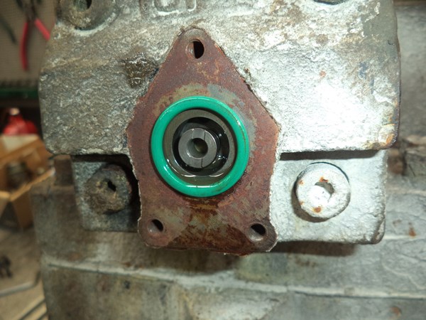 The actuator piston pushes this spool