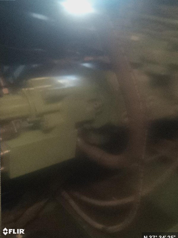 The visible shot corresponding to the infra-red image to the left