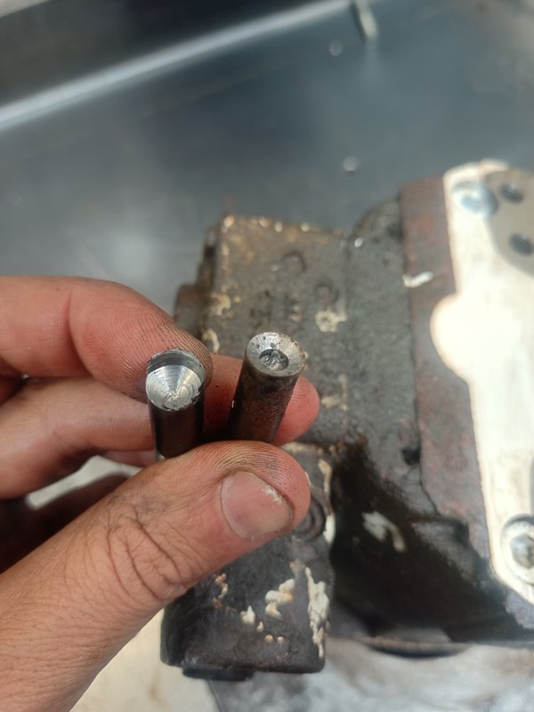 These stubborn bolts got the drill!