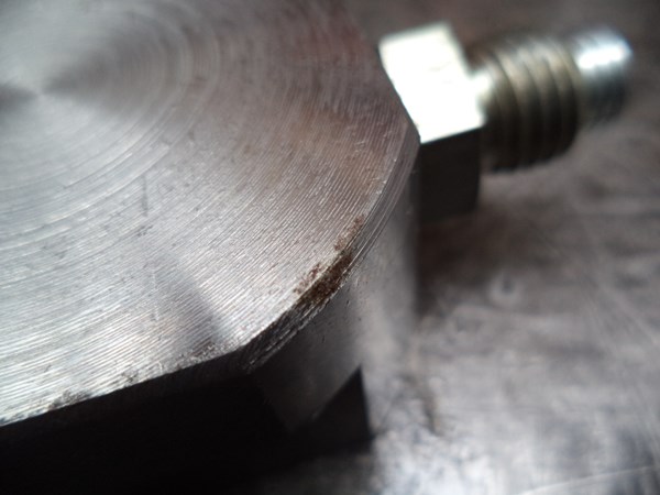 DIY base plate for testing pressure sensors - tiny rust spots began to appear