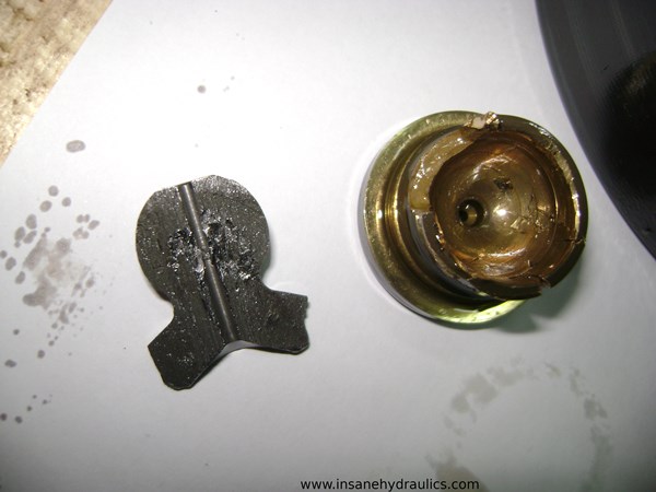 Sperical piston head split in half