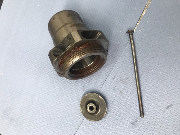 Damaged pressure filter reverse flow valve