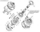 Linde HPR pump exploded view