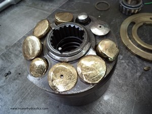 Seriously Damaged Hydraulic Pump Rotary Group
