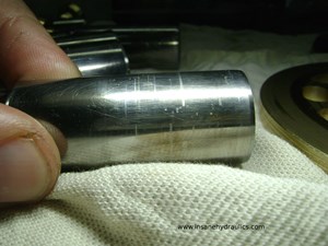 Rexroth A10VO pistons with strange marks