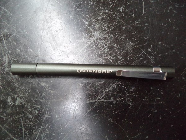 This pen flashlight is now a permanent add-on to my hose-making bench