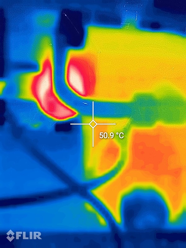This coil shines in infrared!