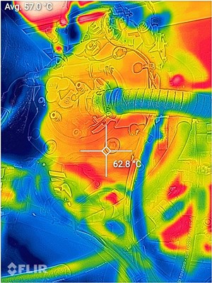 Combination of both normal and thermal images