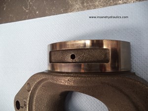Swashplate bearing surface - pressure side