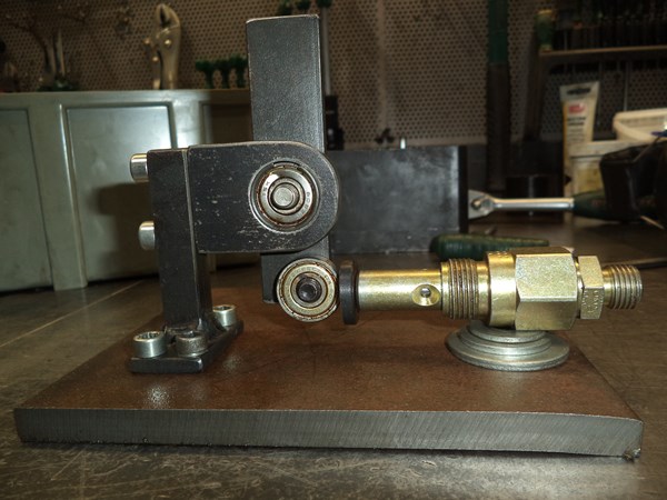 The lever that will be pushing the piston