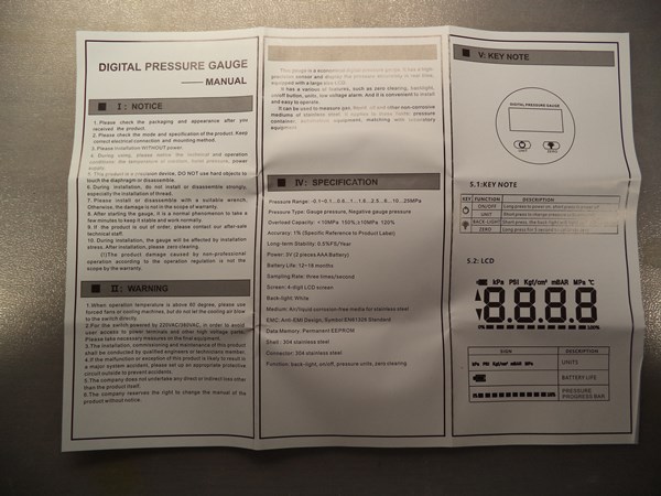 There's also an instructions manual and a product certificate